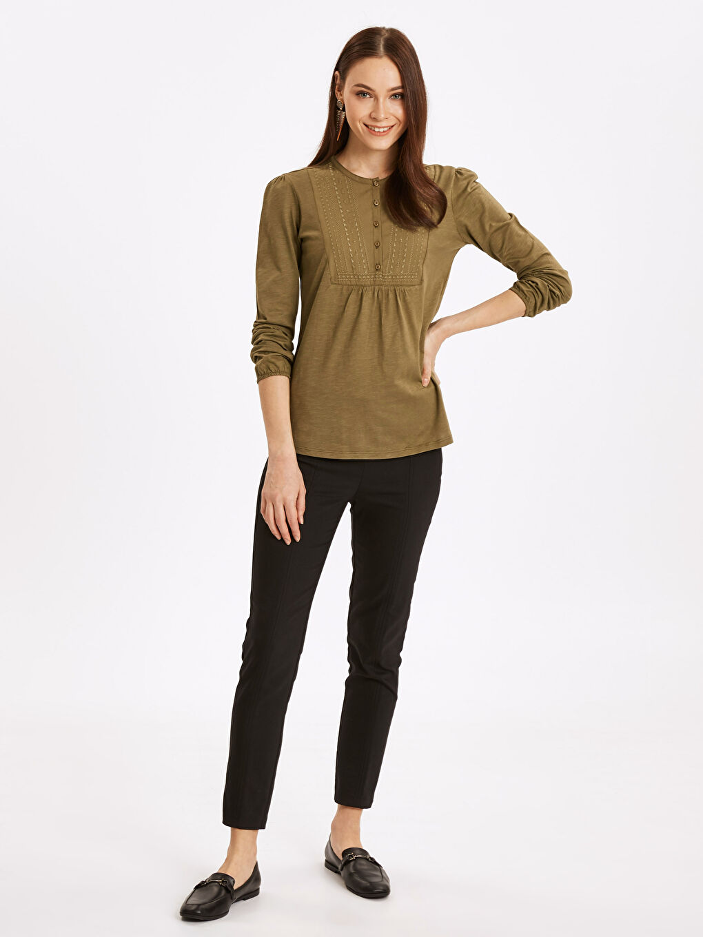 T-shirt KAKI Femme-2