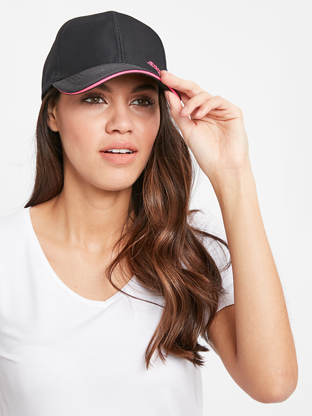 Woman Black Baseball Cap