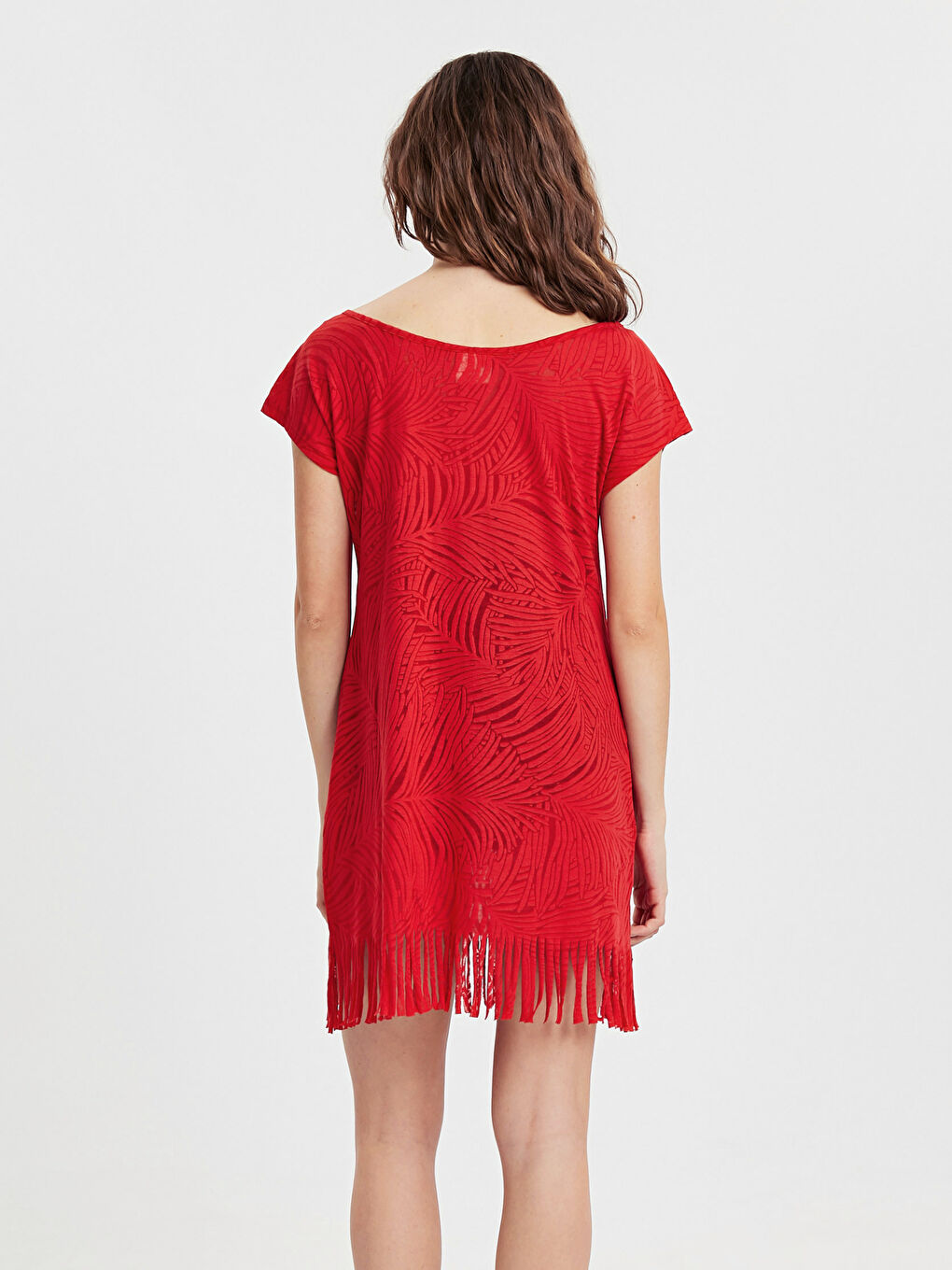 LCW DREAM Woman RED Beach Dress -9S0601Z8-CRT
