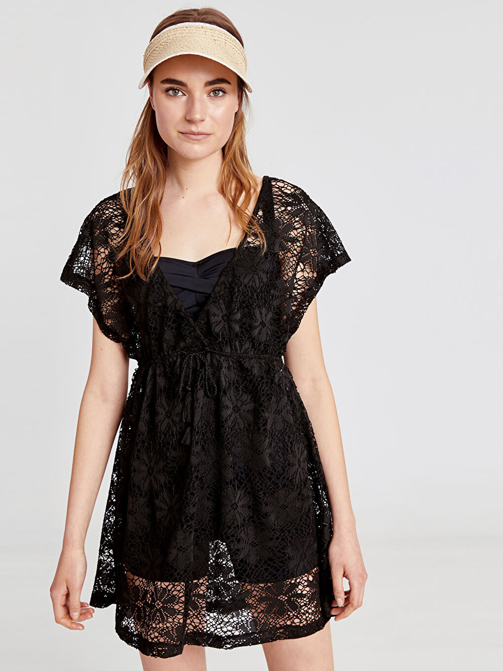 Yeni Siyah Plaj Elbisesi-1