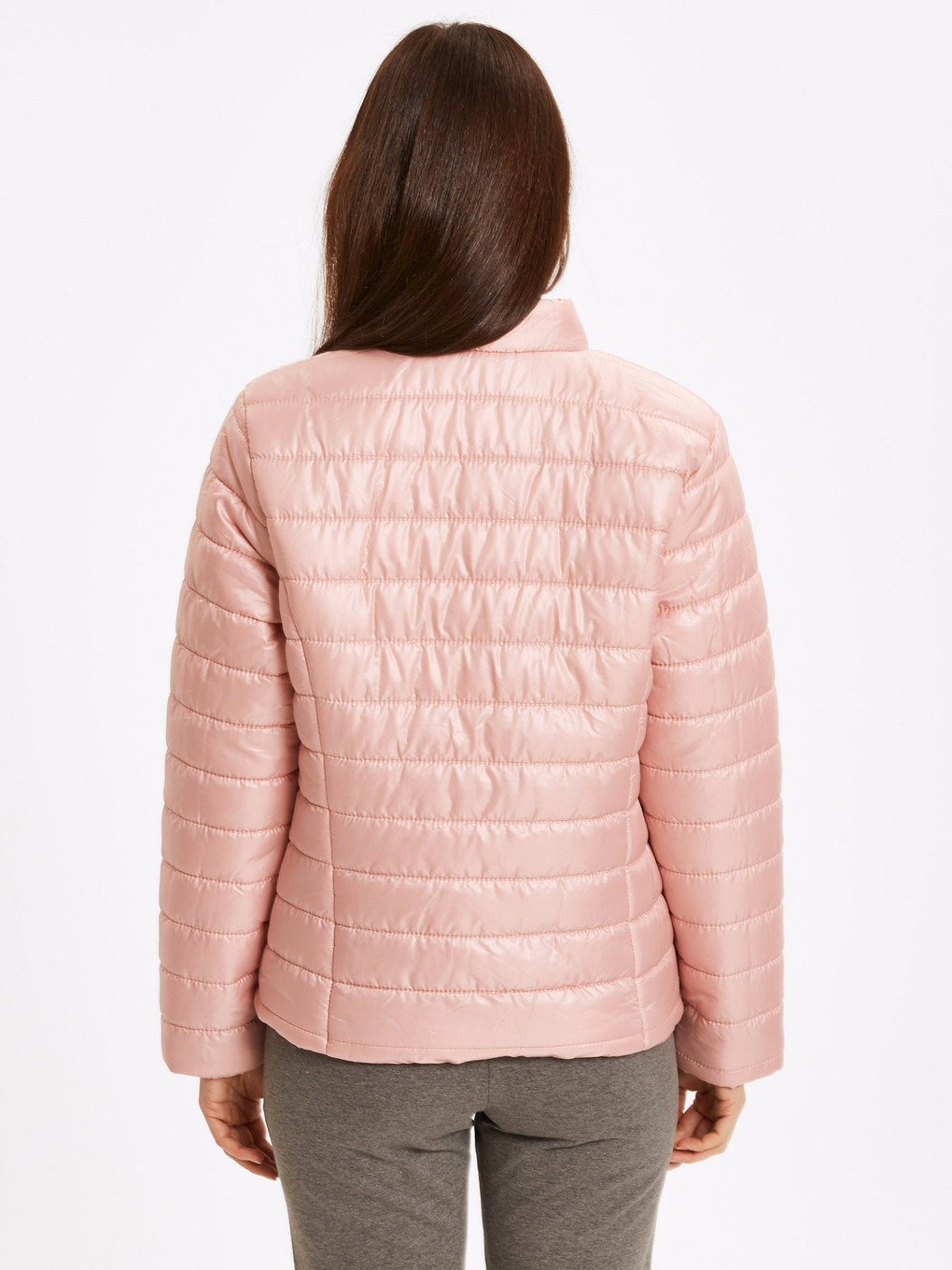 Açık Pembe Şişme Mont-2