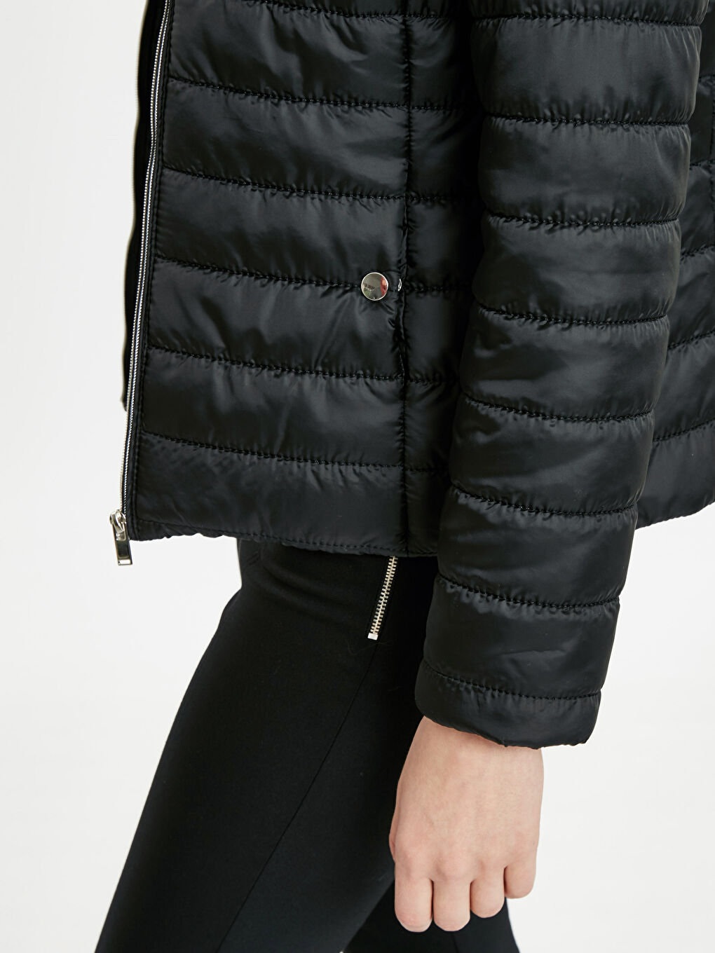 Siyah Şişme Mont-4