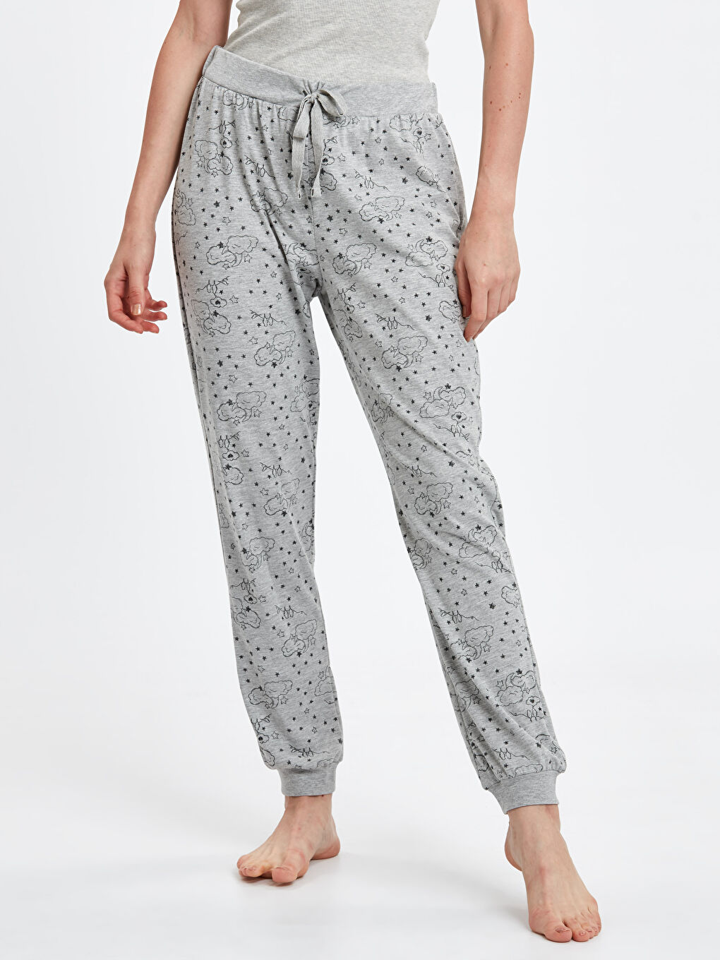 Gri Melanj Pijama Alt-1