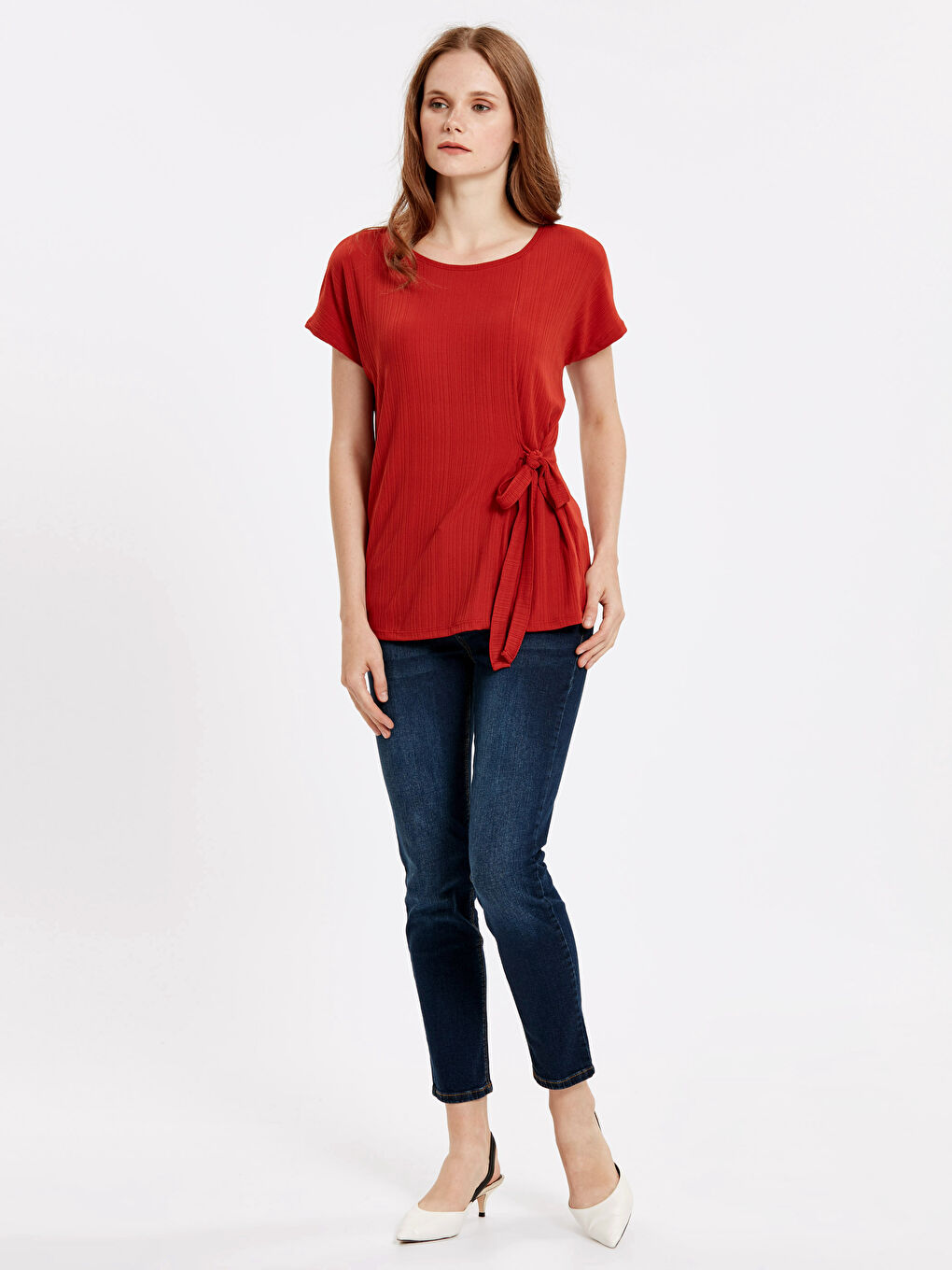 T-shirt ORANGE Femme-2