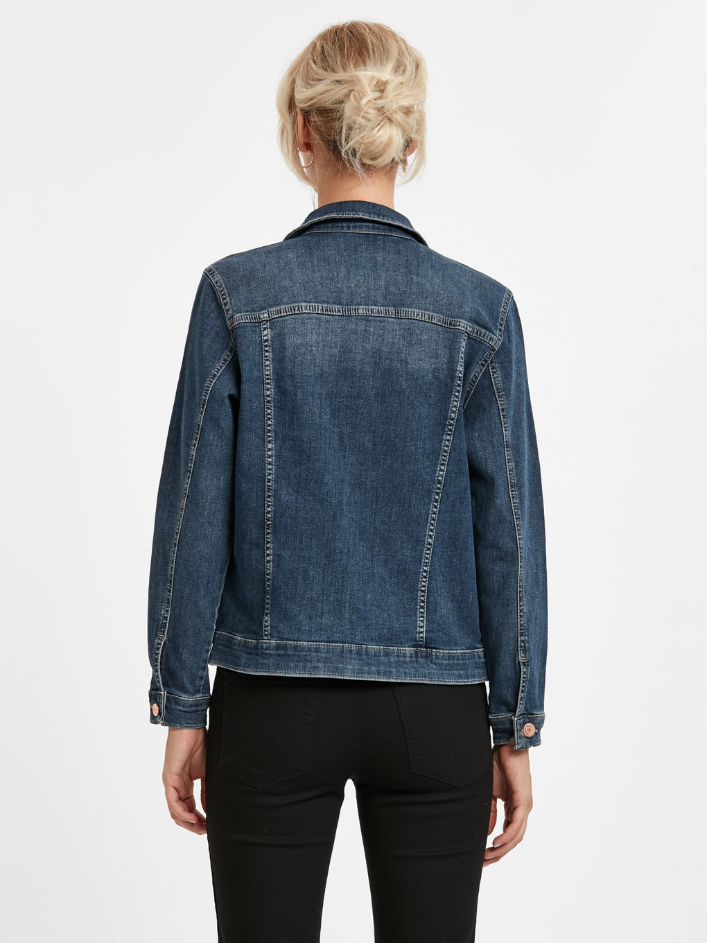 İndigo Standart Fit Kadın Jean Ceket-1