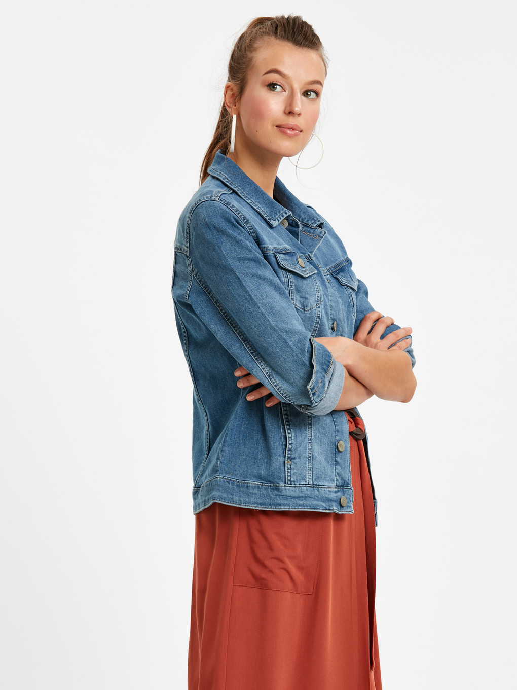 Açık İndigo Rodeo Jean Ceket