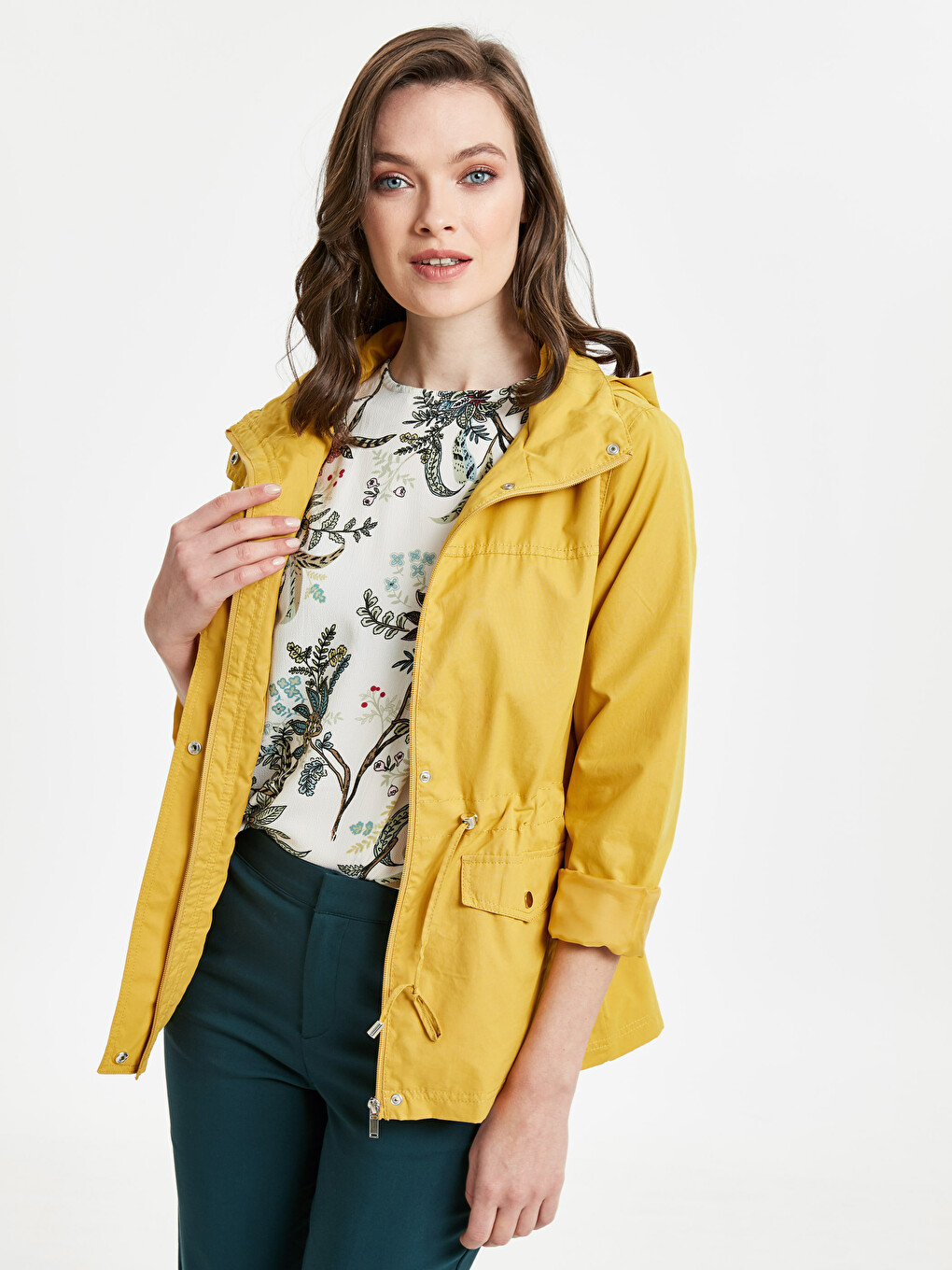 Woman Yellow Coat
