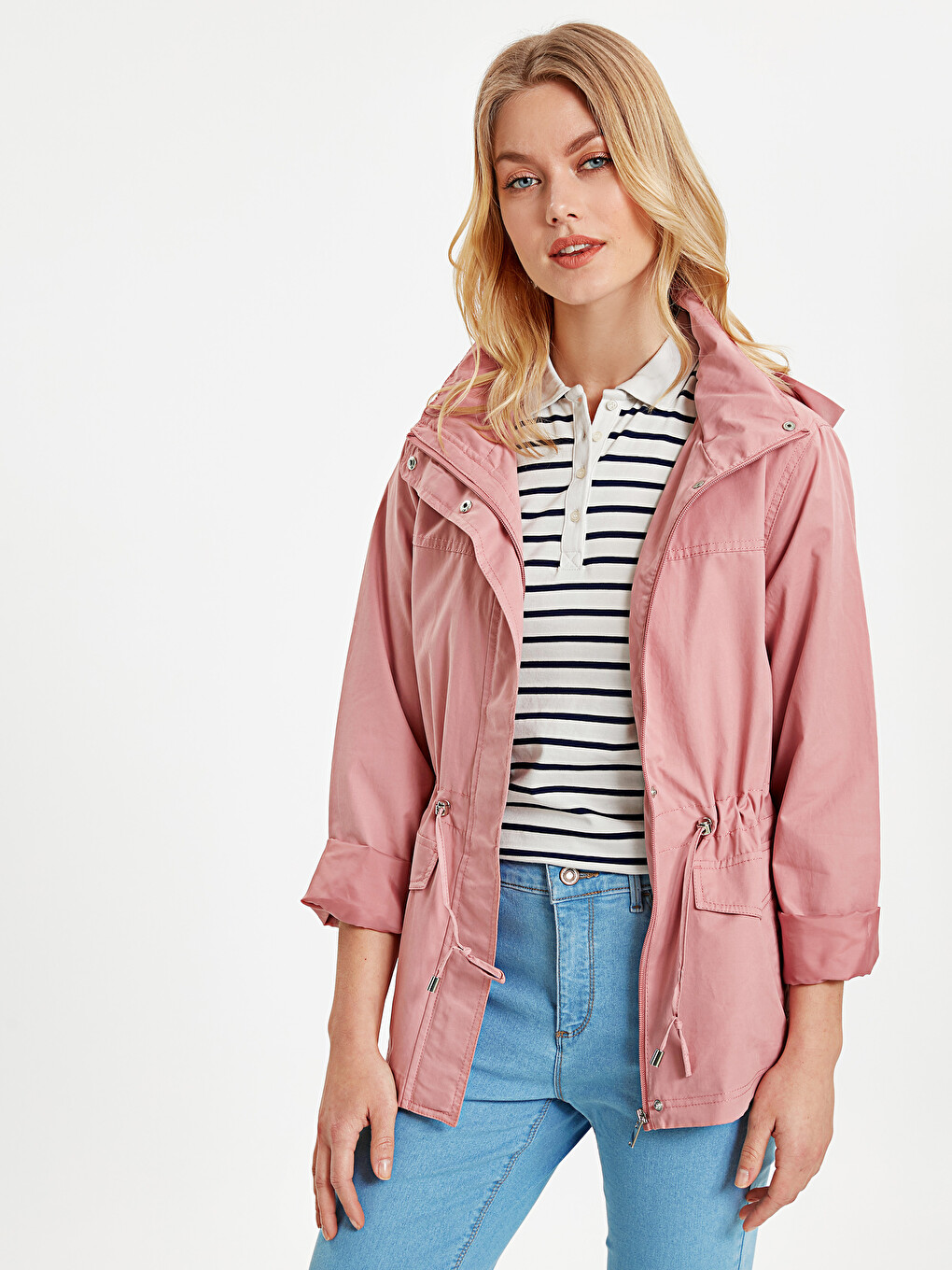 Woman Pink Coat