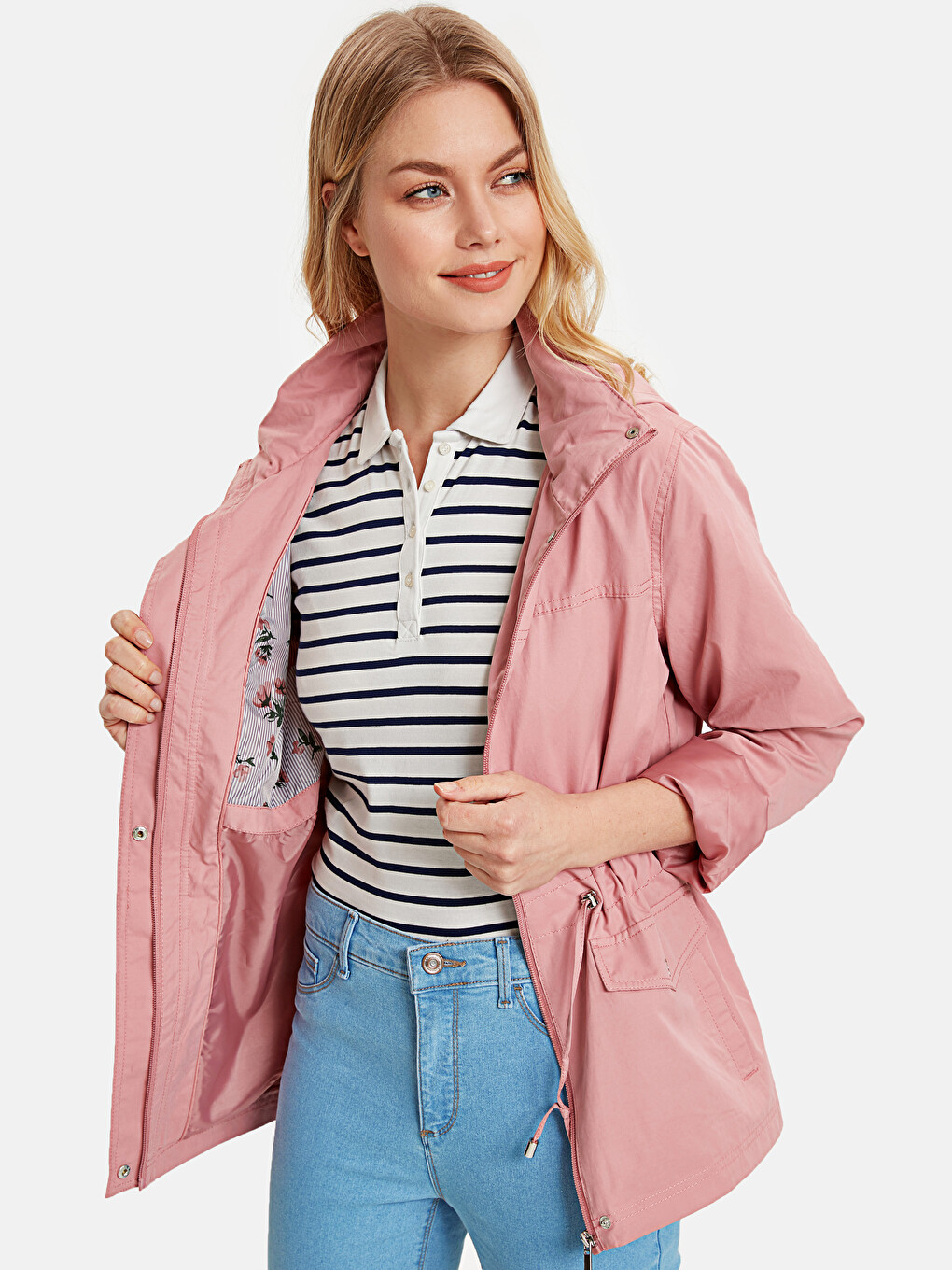 Woman Pink Coat-1