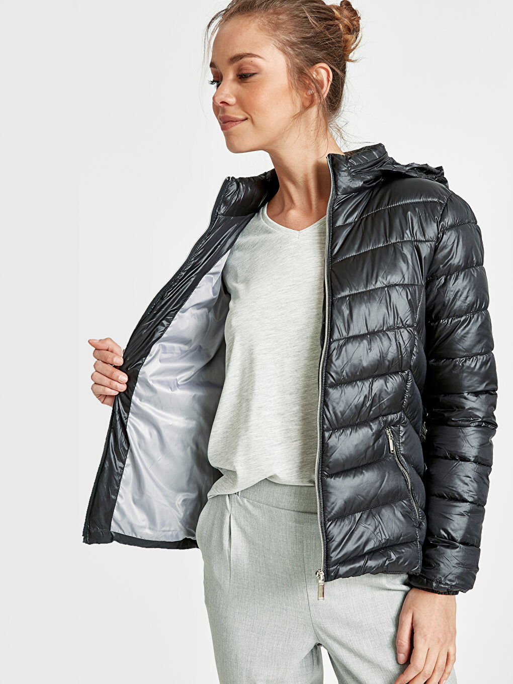 CRNA Zimska jakna Žena-2