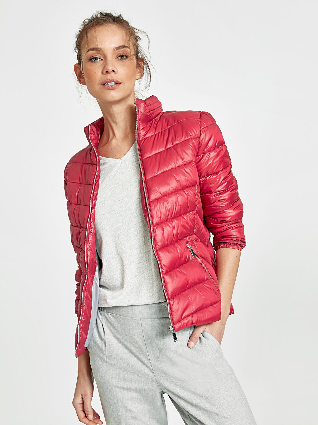 Manteau bouffant FUCHSIA Femme