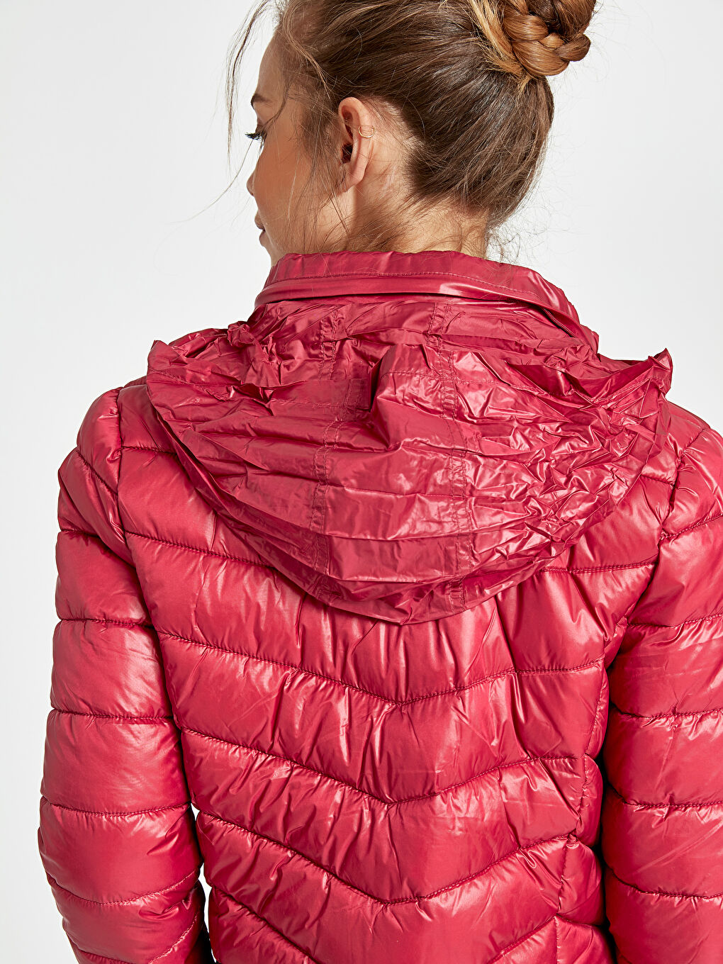 Manteau bouffant FUCHSIA Femme-3