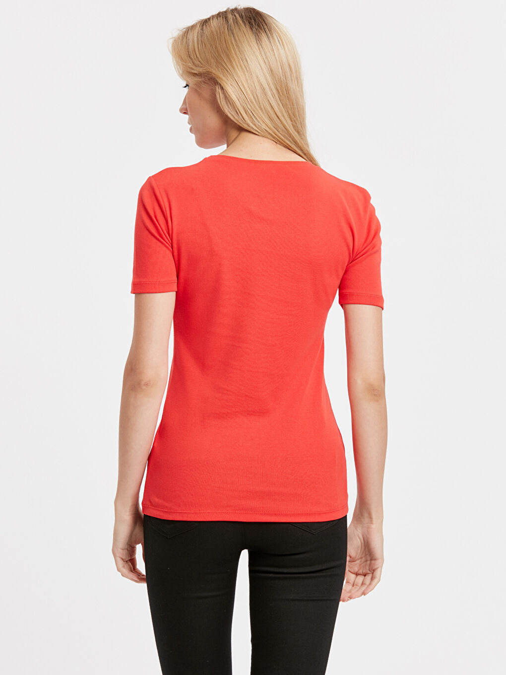 Canlı Kırmızı Tişört-1