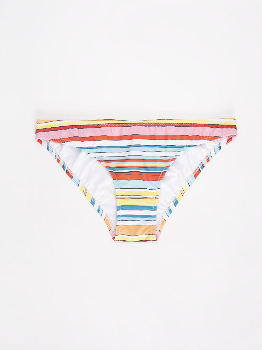 Sarı Çizgili Kadın Çizgili Bikini Alt