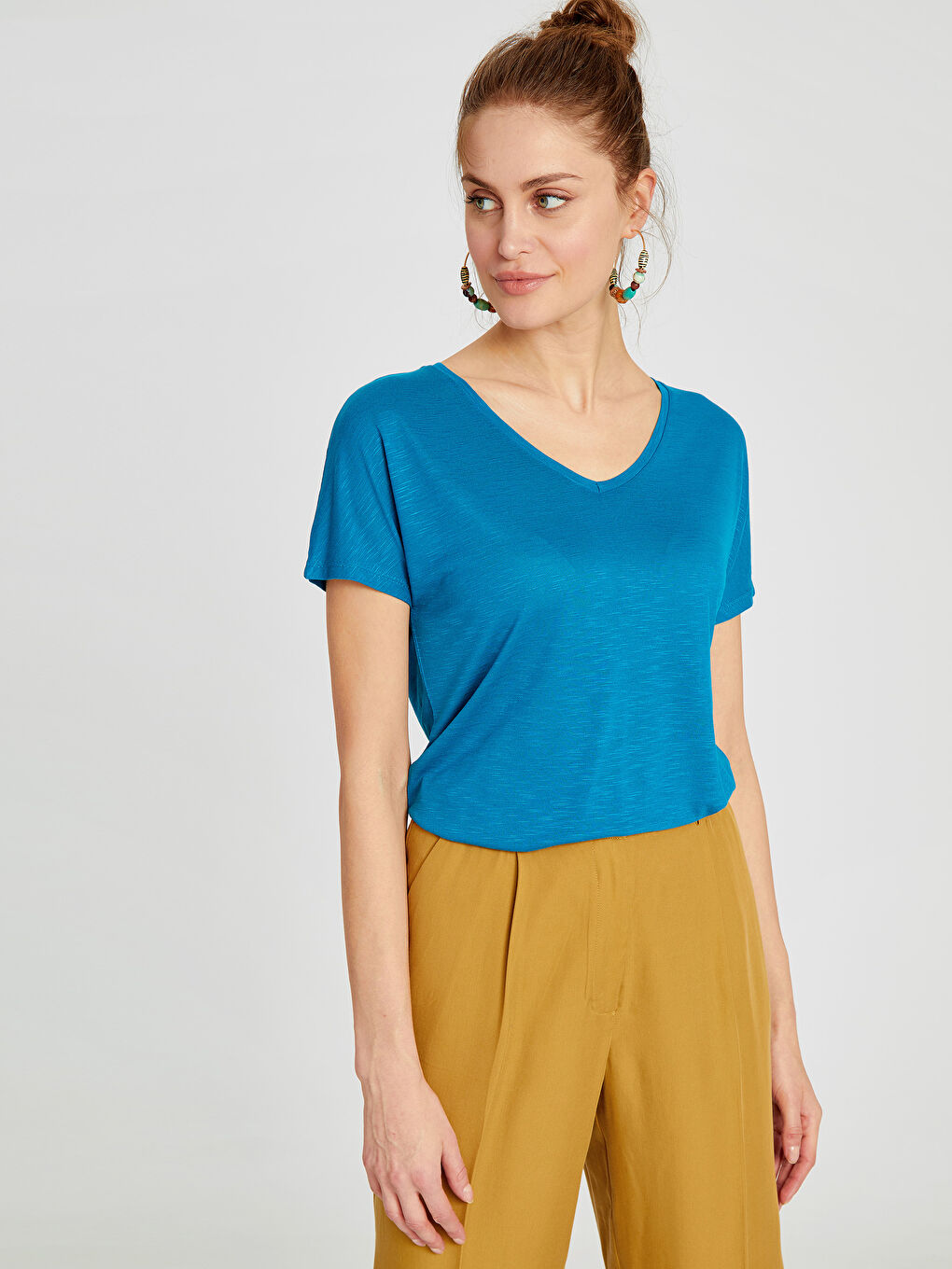 T-shirt TURQUOISE Femme-1
