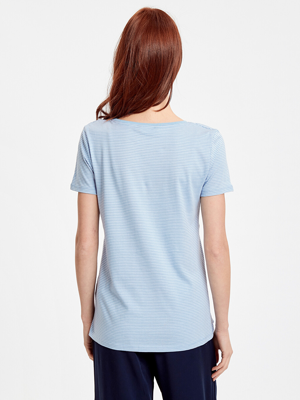 Woman Blue T-shirt-1