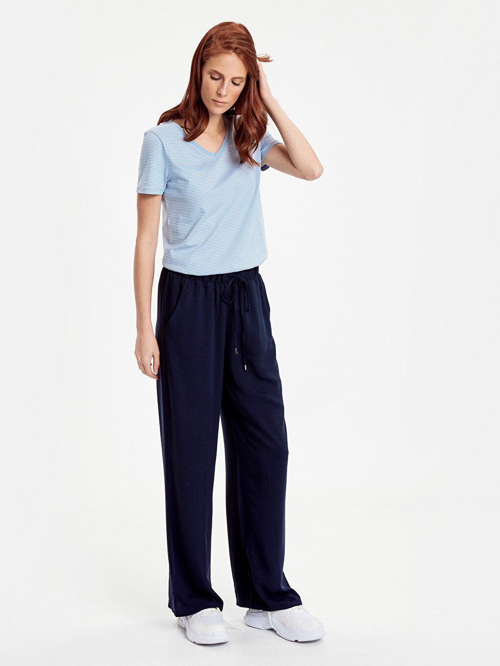 Woman Blue T-shirt-2