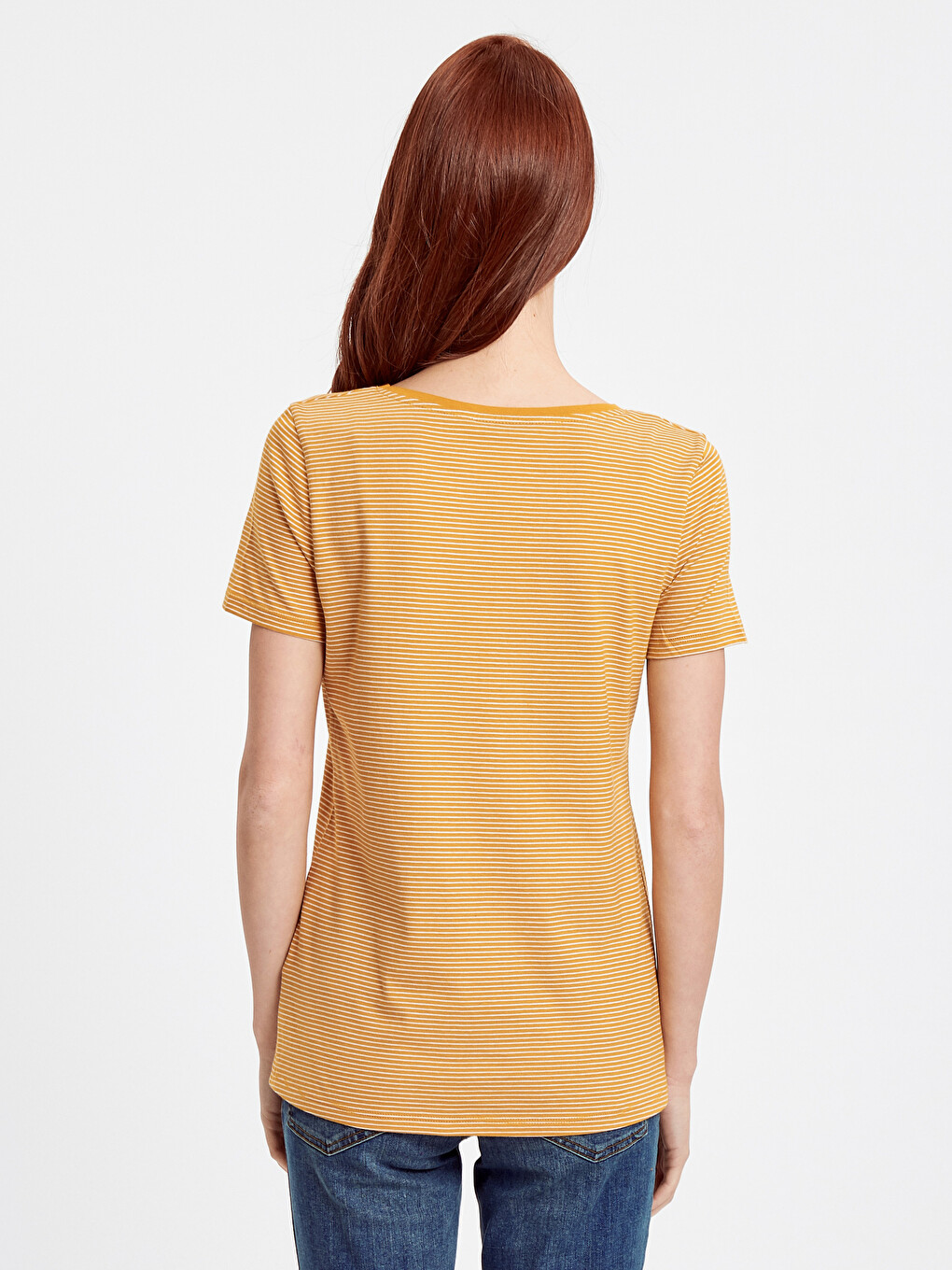 Woman Yellow T-shirt-1