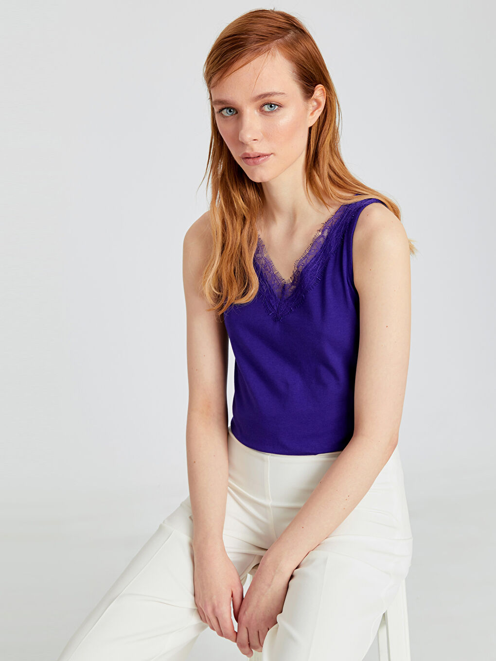 LCWAIKIKI Basic Woman PURPLE Tank Top -9S4089Z8-LWW