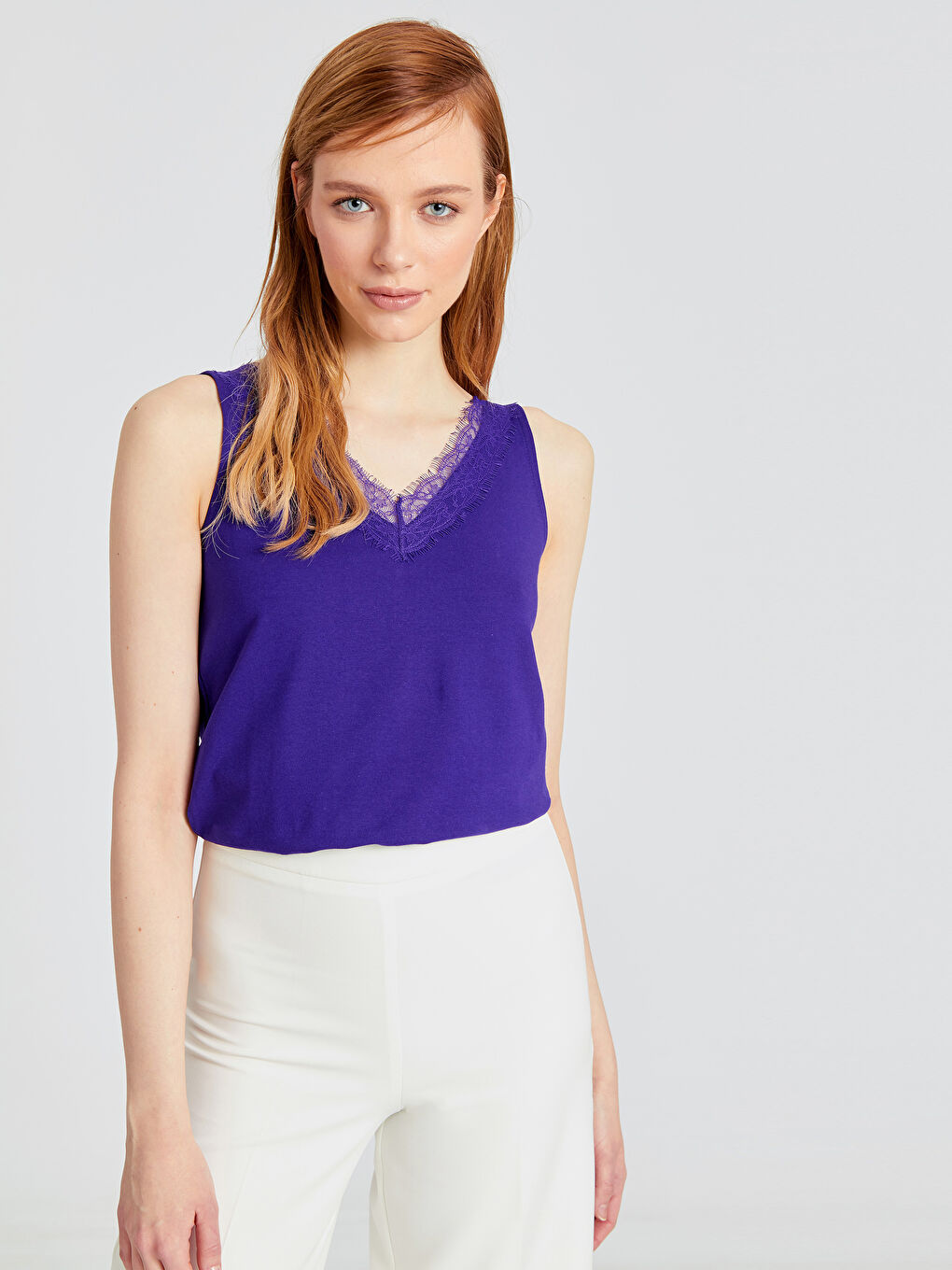 LCWAIKIKI Basic Woman PURPLE Tank Top -9S4089Z8-LWW