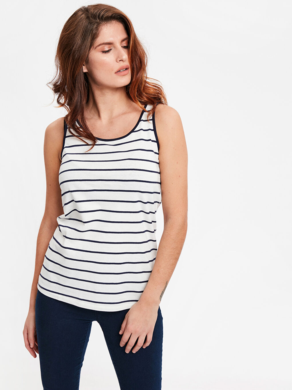 Женщины Синий Майка