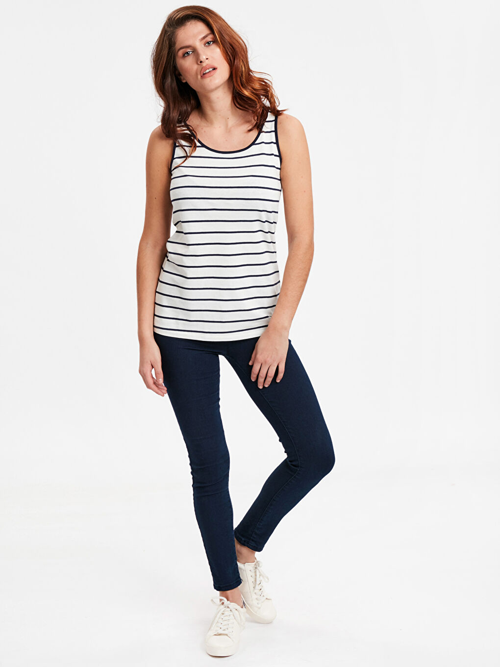 Женщины Синий Майка-2