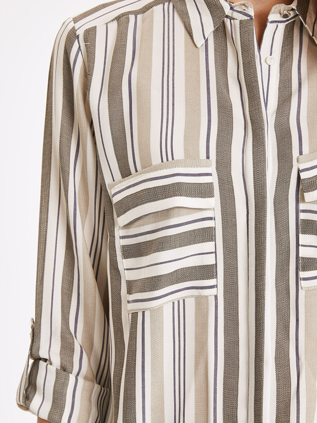 Женщины Хаки Рубашка-3