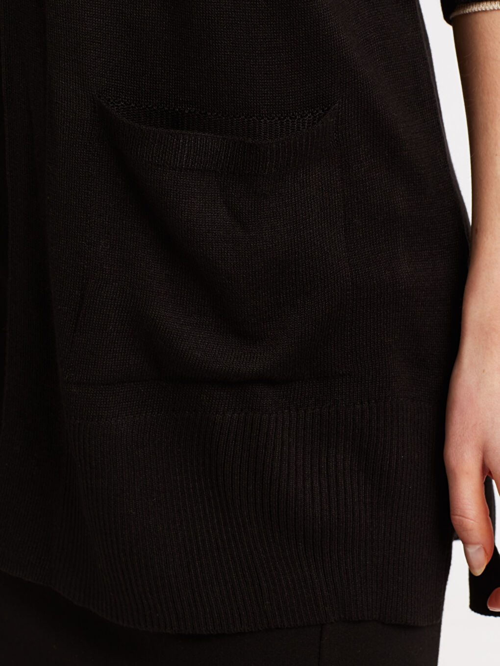 Жінка ЧОРНИЙ Кардиган-3