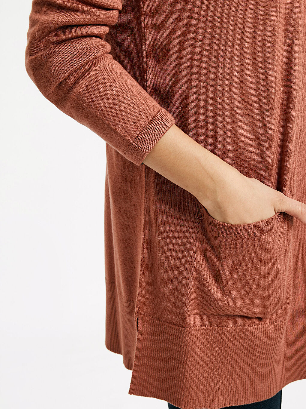 Жінка КОРИЧНЕВИЙ Кардиган-3