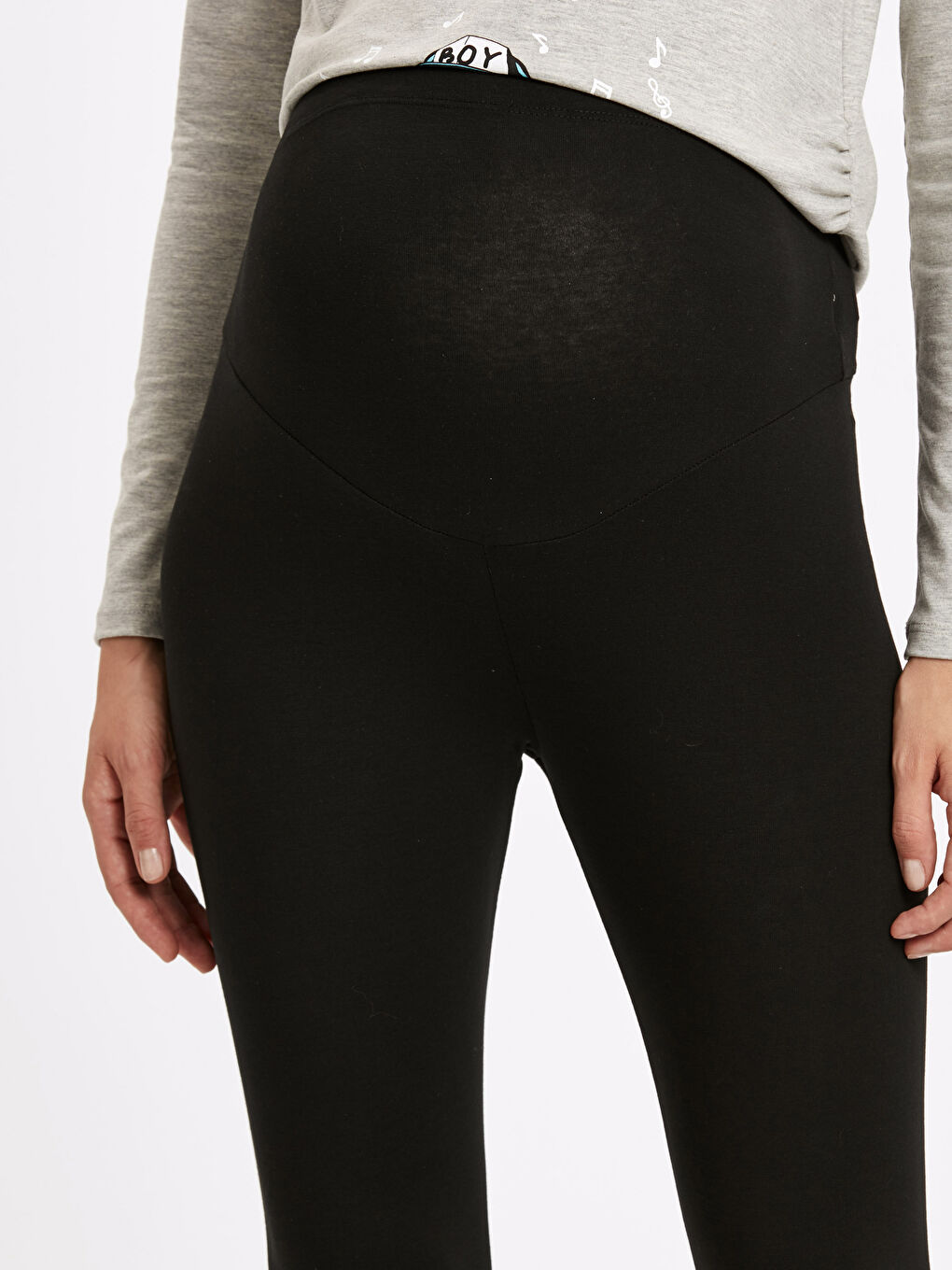 Женщины Черный Леггинсы-3