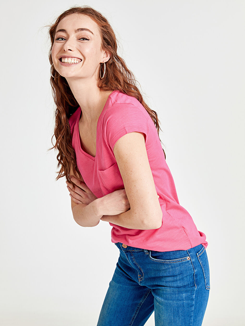 LCW Vision Woman FUCHSIA T-Shirt -9S4991Z8-GS5