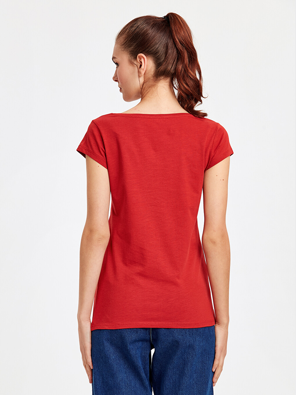 Woman Orange T-shirt-1