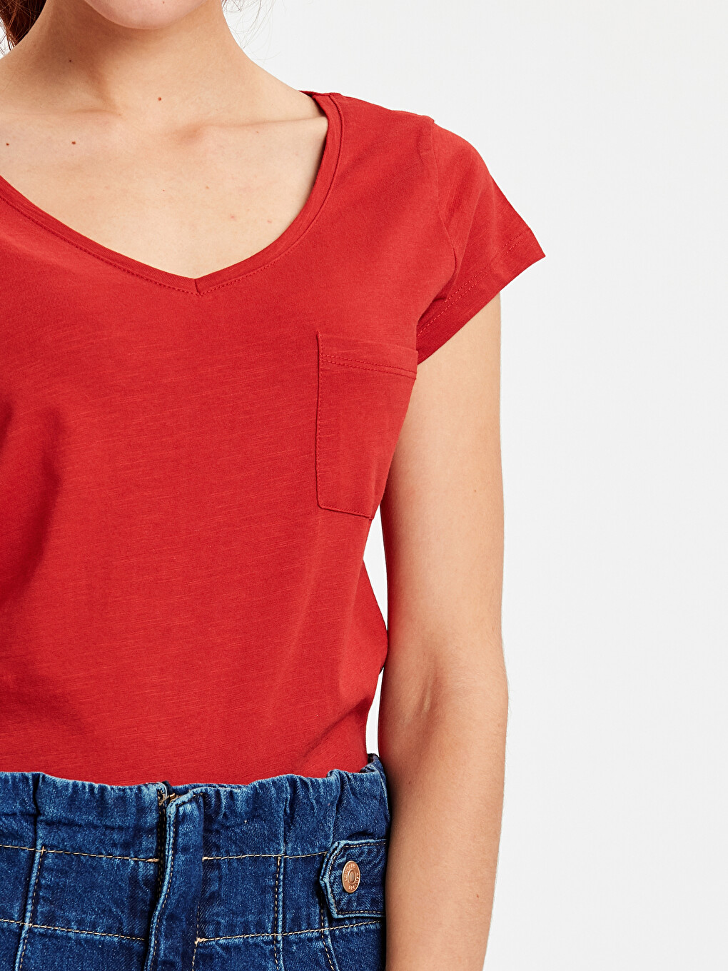 Woman Orange T-shirt-3