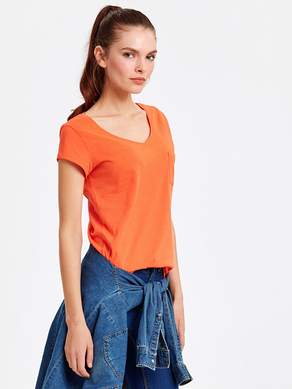 Femër Portokalli T-shirt