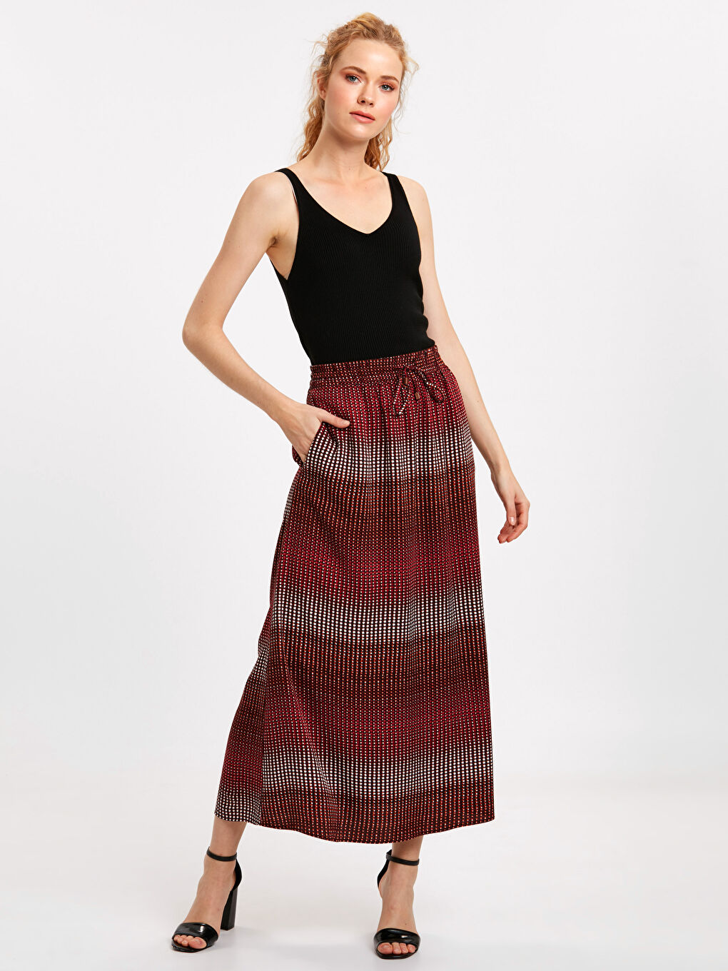 Jupe  ROUGE BORDEAUX Femme