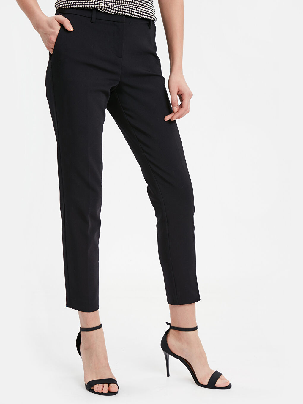 Ankle Length Skinny Slacks-1