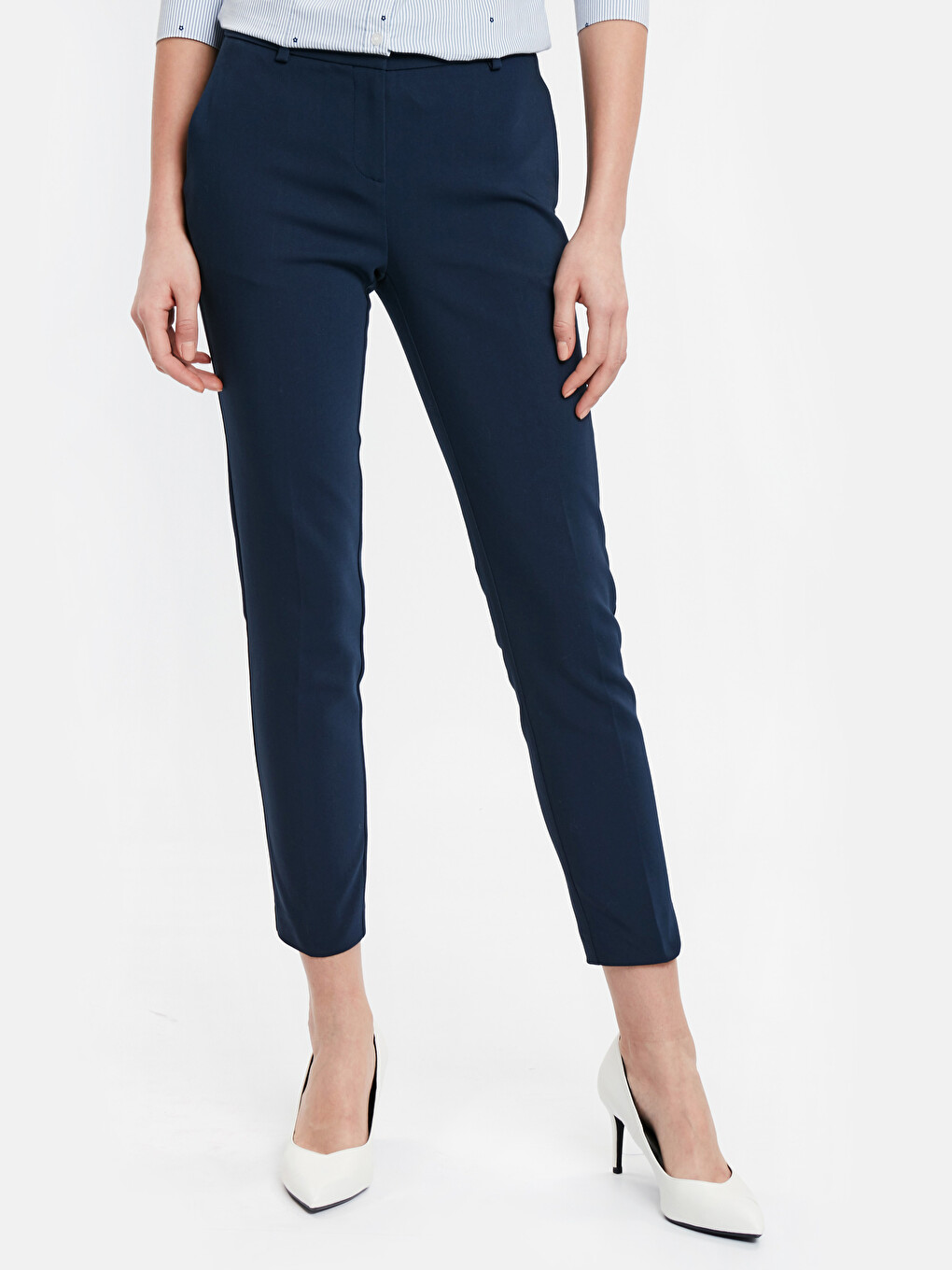 Woman Navy Trousers-1
