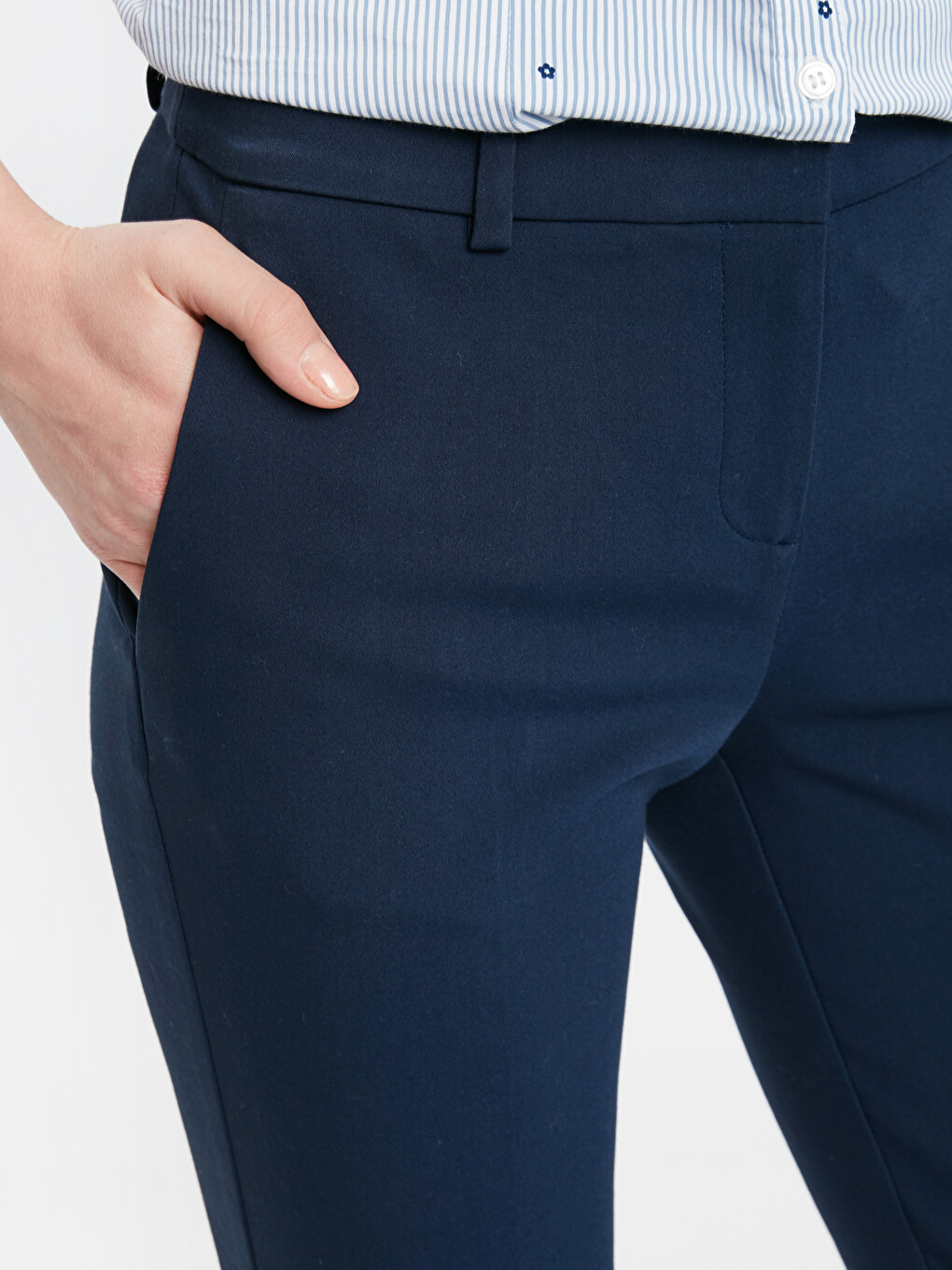 Woman Navy Trousers-3