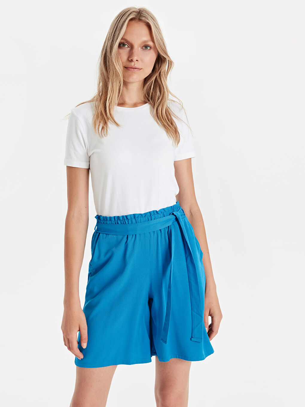 Elastic Waist Women's Viscose Bermuda