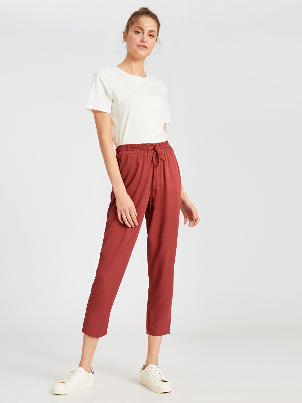 LCWAIKIKI Basic Frau BURGUND Hosen -9S5700Z8-HHG