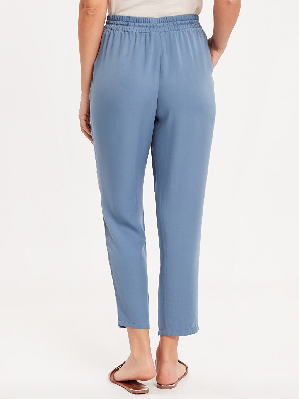 LCWAIKIKI Basic Woman BLUE Trousers -9S5700Z8-MT2