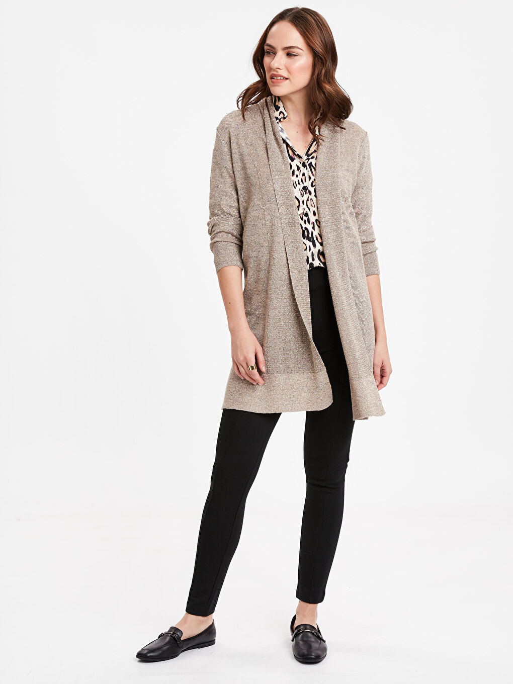 Woman BEIGE Cardigan-2