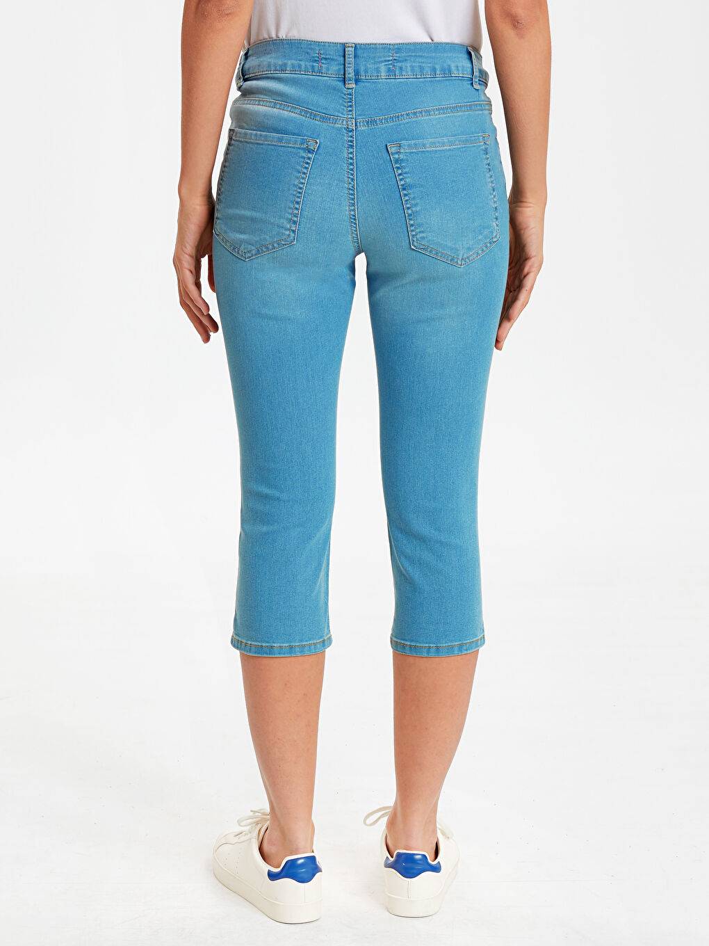 Джинсовые Капри Экстра Облегающего Кроя для Женщин-2