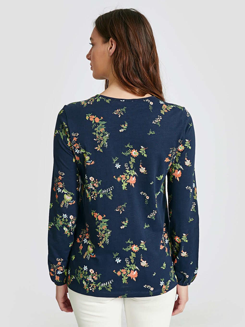 Жінка ТЕМНО-СИНІЙ Футболка-2