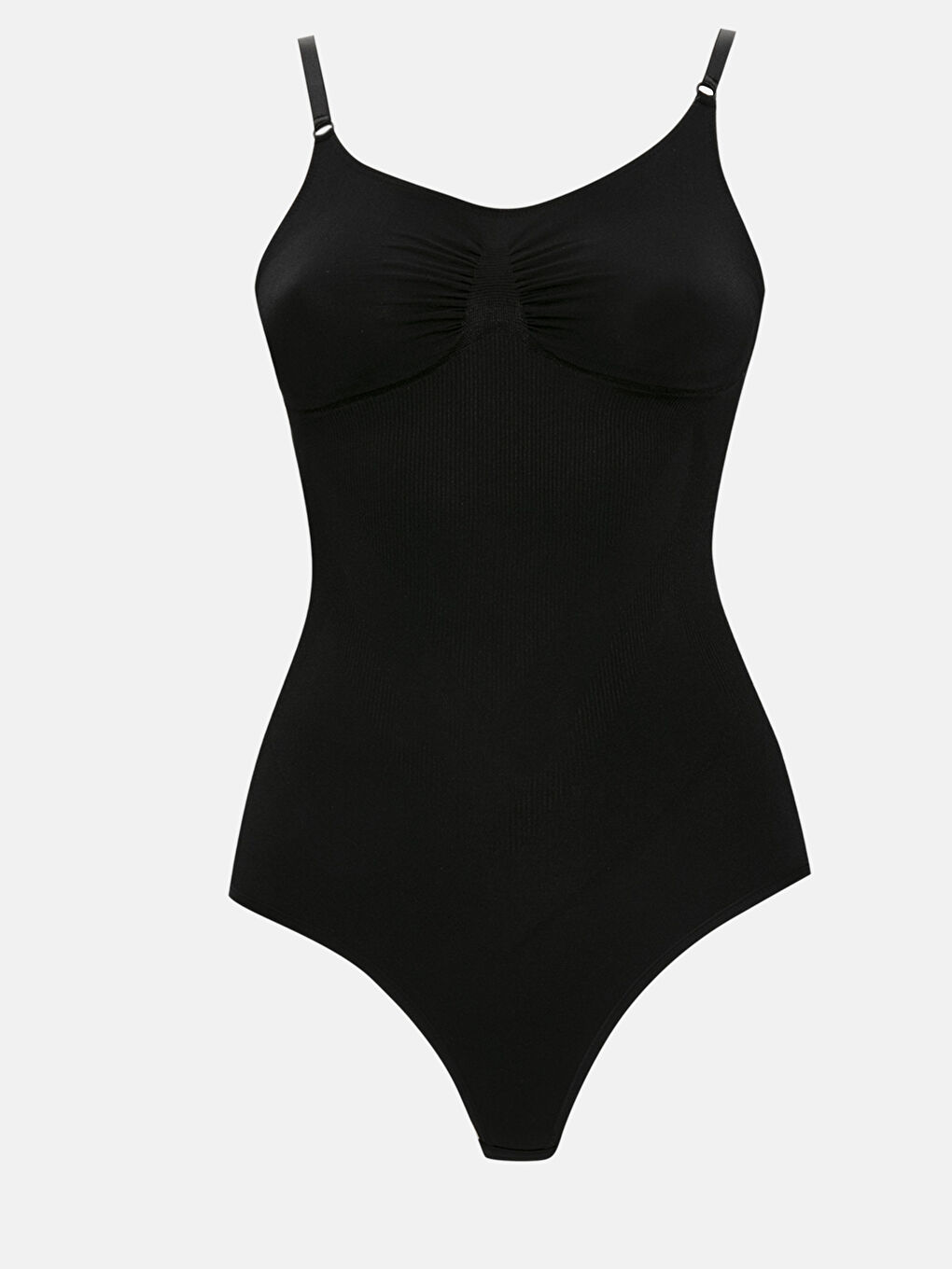 Siyah U Yaka Kadın Dikişsiz Korse