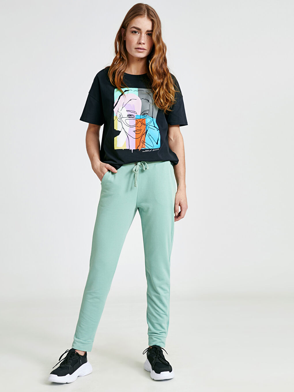 LCW Vision Woman TURQUOISE Sweatpants -9S6649Z8-FJJ