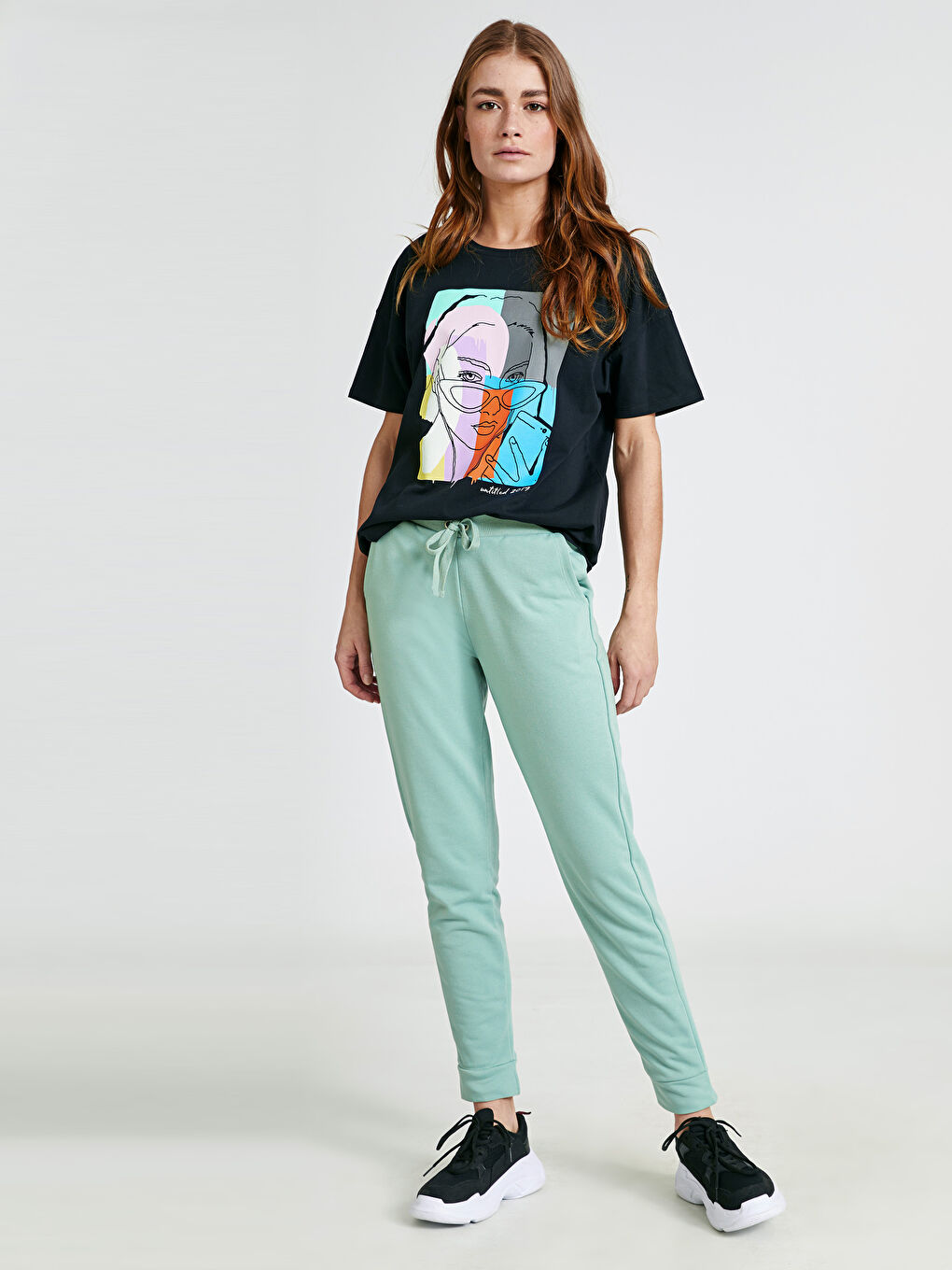 LCW Vision Woman TURQUOISE Sweatpants -9S6649Z8-FJJ