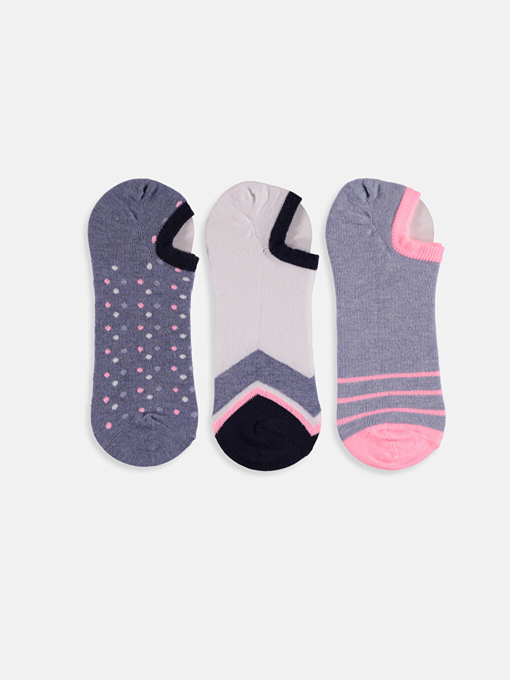 Woman BLUE Trainer Socks-1