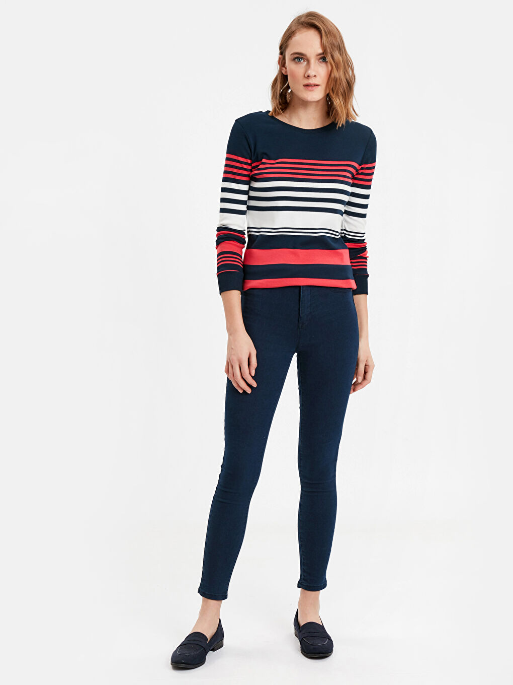 Striped Cotton Long Sleeve Shirts-2