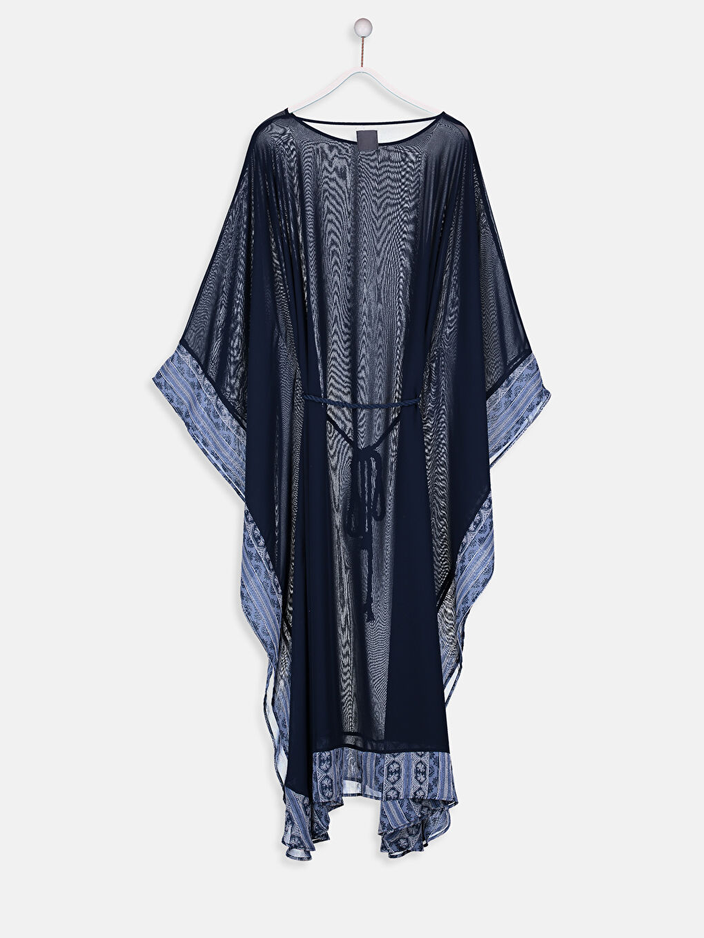 Рокля с лодка деколте и прилеп ръкав от поплин за жени-1